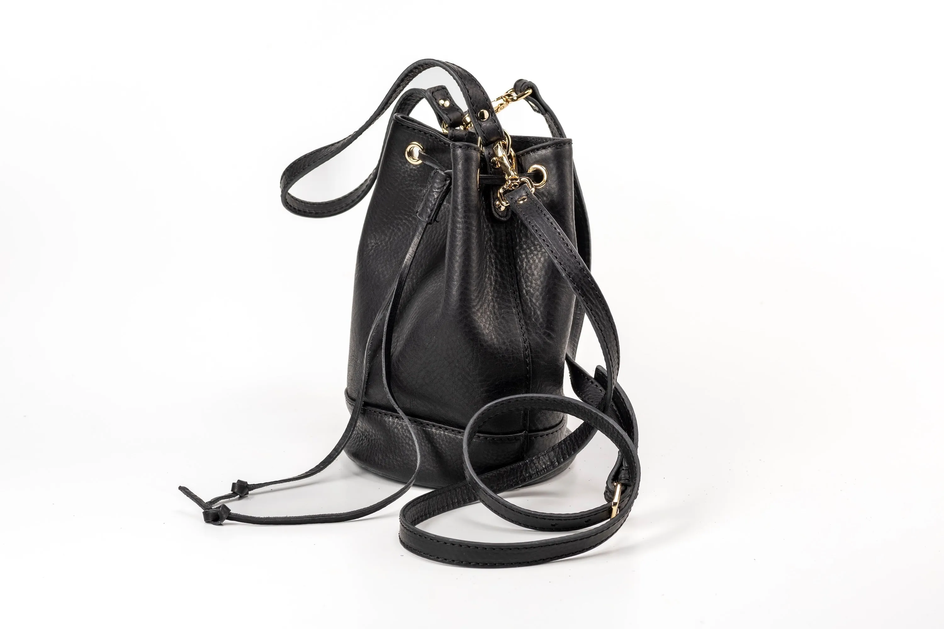 Leather Bucket Bag Chelsea Collection Black sold by Ivalo.com product image thumbnail 5