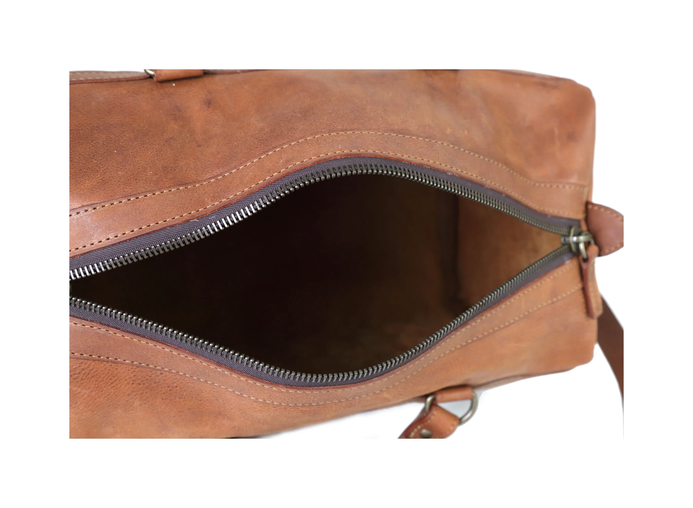 Leather Duffle Bag Mod 144 Heritage Brown sold by Ivalo.com product image thumbnail 5