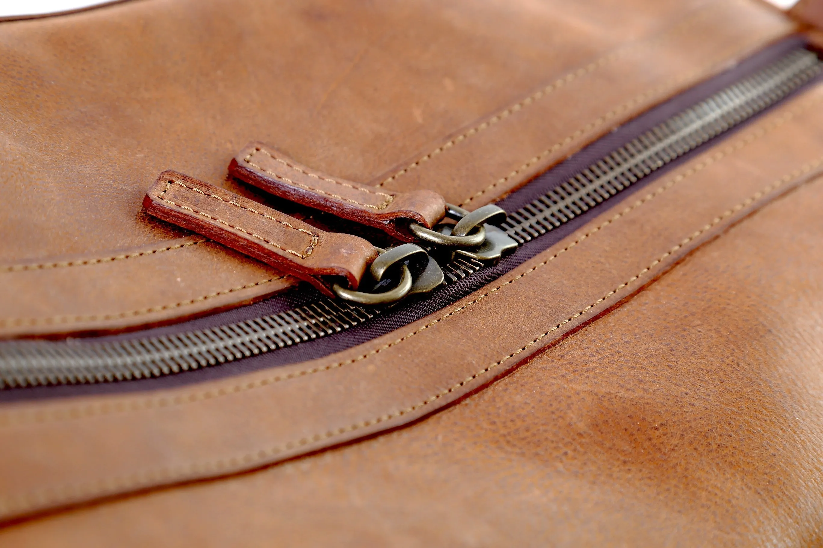 Leather Duffle Bag Mod 144 Heritage Brown sold by Ivalo.com product image thumbnail 4