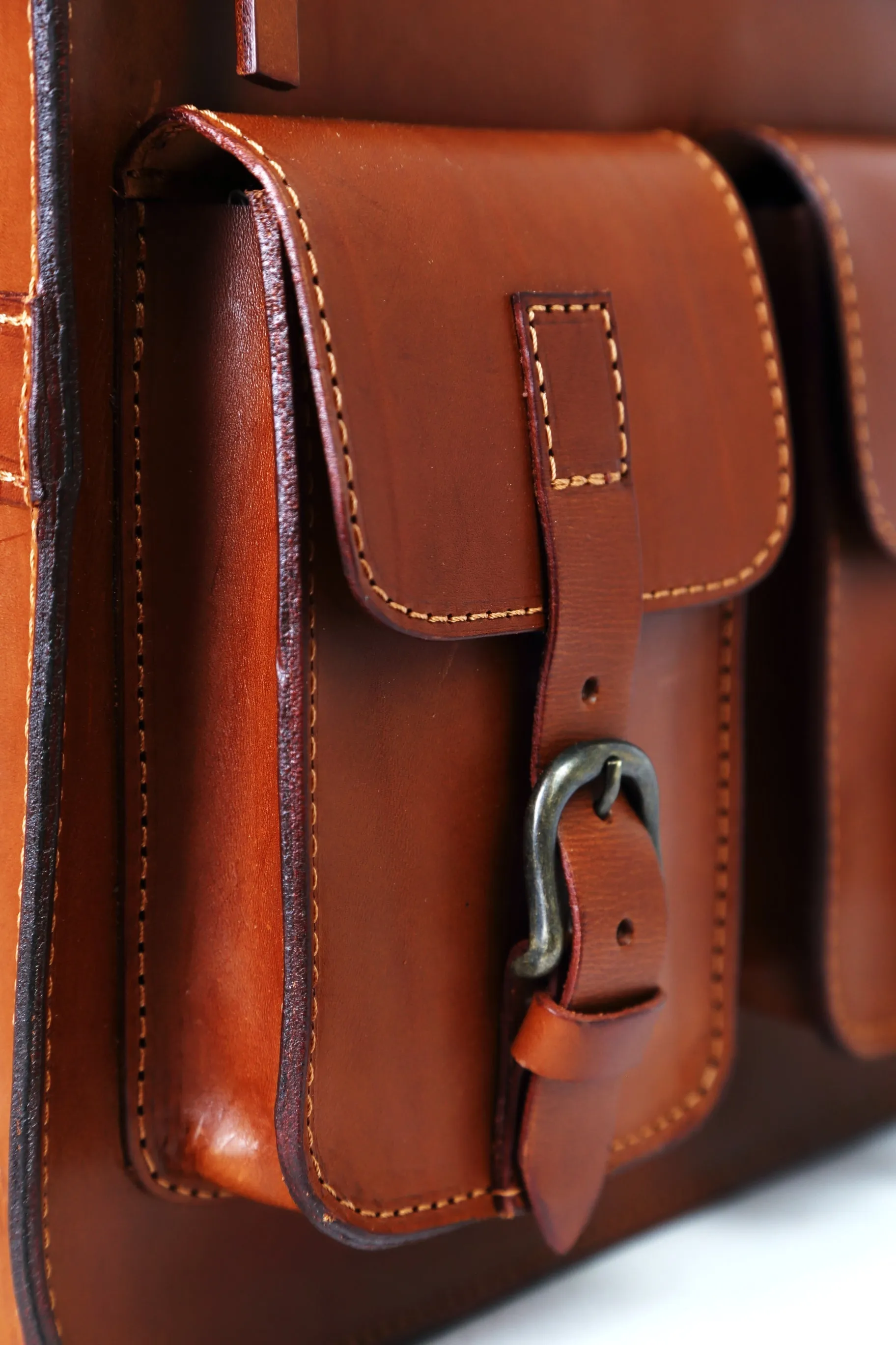 Leather Backpack mod 136 Cuoio Brown sold by Ivalo.com product image thumbnail 4