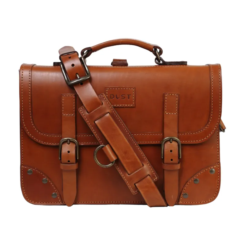 Leather Briefcase Cuoio Brown sold by Ivalo.com