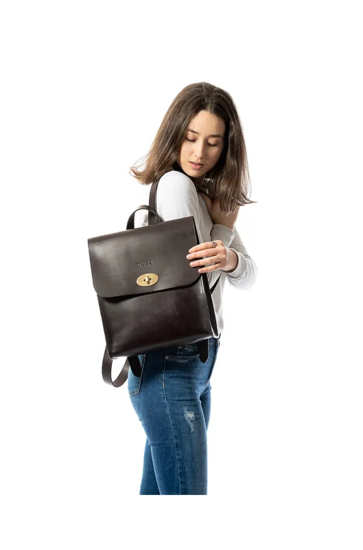 Leather Backpack Artist Collection Cuoio Dark Brown sold by Ivalo.com