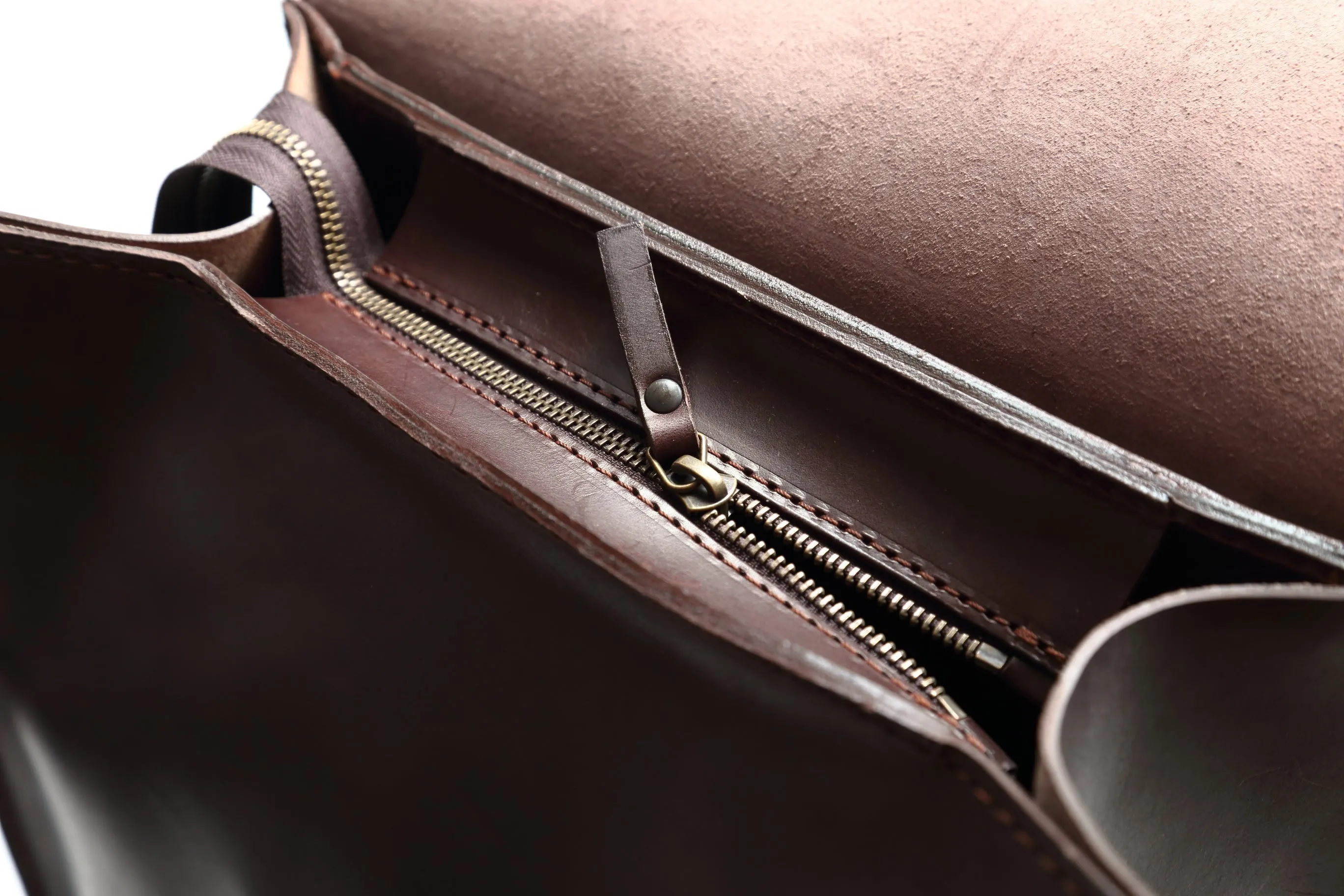 Leather Backpack Mod 120 Cuoio Dark Brown sold by Ivalo.com product image thumbnail 5