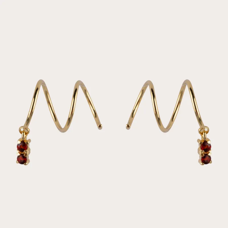 Rumi Garnet Earrings sold by Ivalo.com