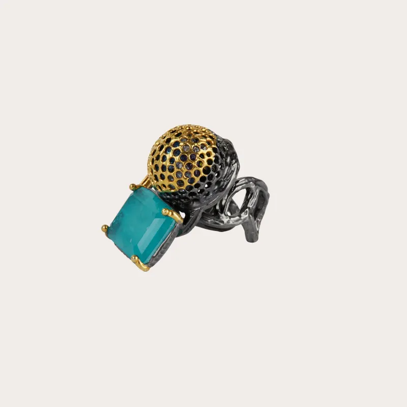 Blue Apatite Ring sold by Ivalo.com