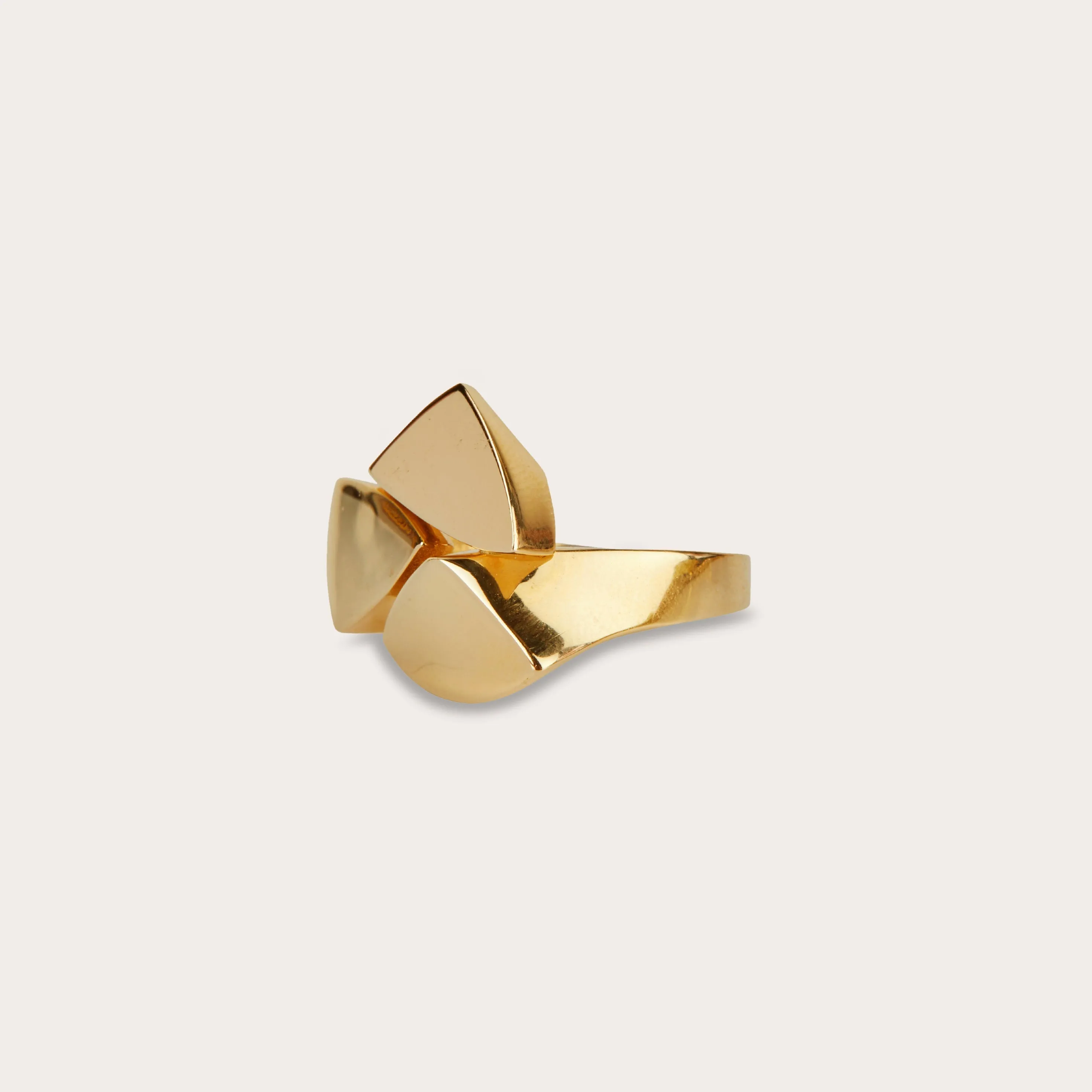 Triangle Ring 14ct Gold sold by Ivalo.com product image thumbnail 2