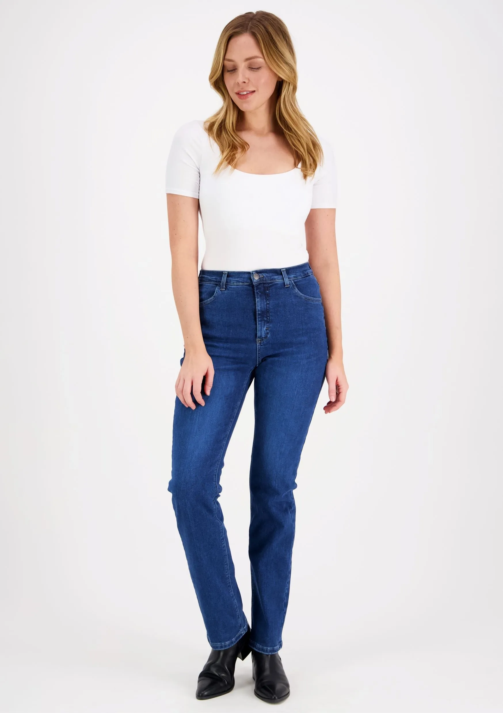 Caramel High Waist Super Stretch Jeans Blue sold by Ivalo.com