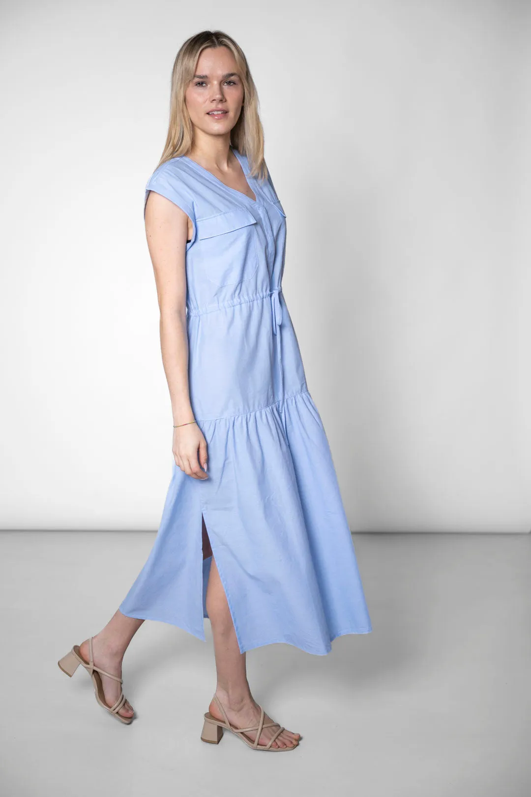 Sleeveless Tiered Dress Light Blue sold by Ivalo.com product image thumbnail 5