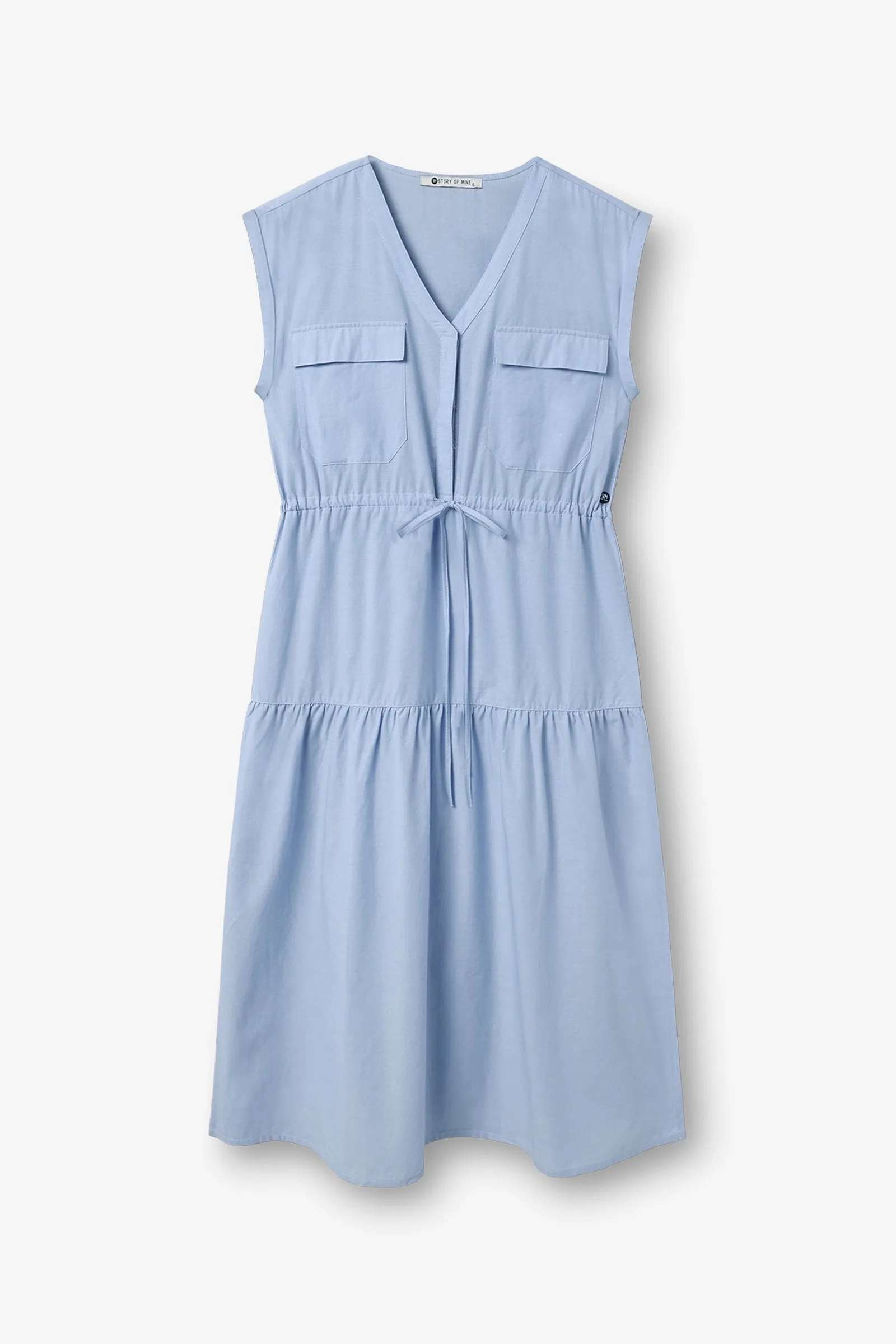 Sleeveless Tiered Dress Light Blue sold by Ivalo.com product image thumbnail 2