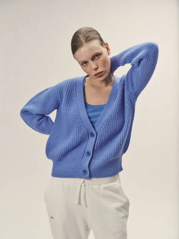 Knitted Cardigan In Merino Wool sold by Ivalo.com