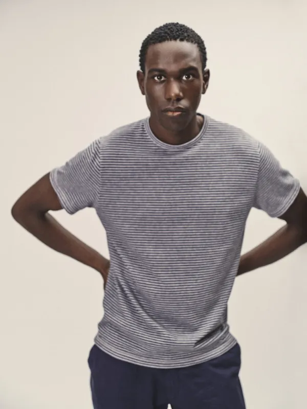 Organic Cotton Mix Stripe T-Shirt sold by Ivalo.com
