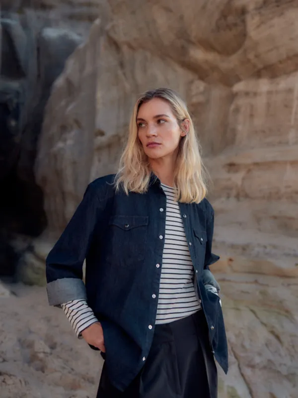 WOTE Dark Denim Shirt sold by Ivalo.com