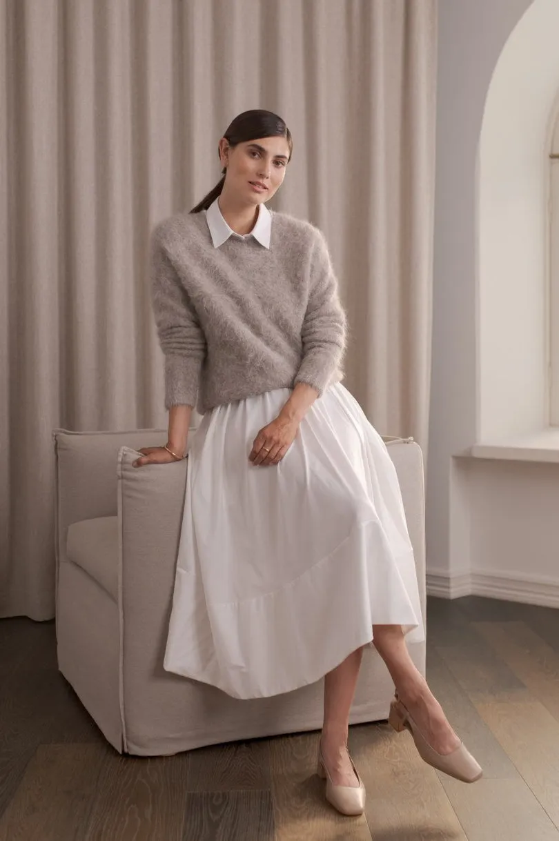 Ariella Alpaca Blend Long Sleeve Sweater Greige sold by Ivalo.com product image thumbnail 4