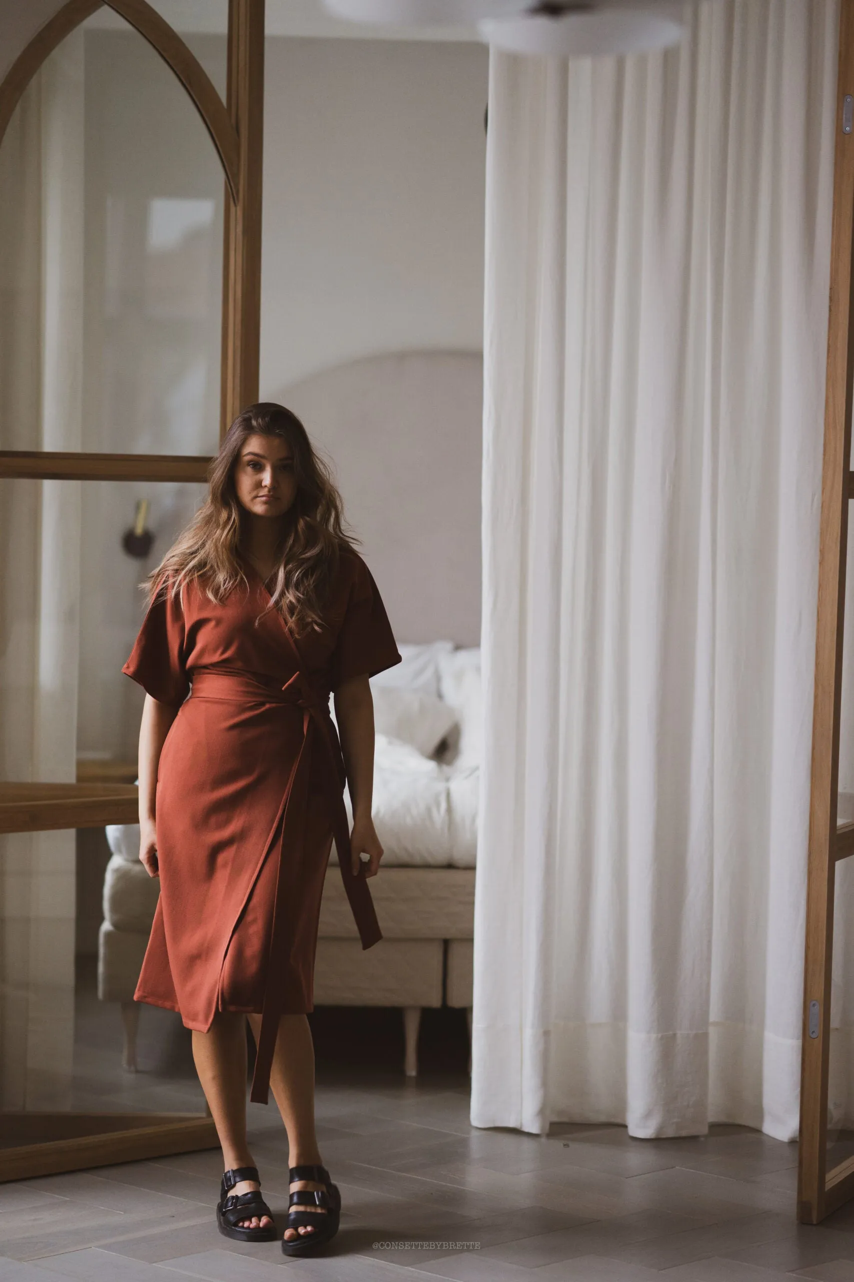 Jade Wrap Dress Brick Red sold by Ivalo.com product image thumbnail 3