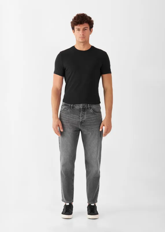 Rise Relaxed Tapered Basic Jeans Vintage Grey sold by Ivalo.com