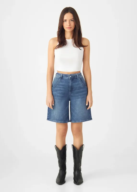 Blinky Soft Denim Shorts Vintage Blue sold by Ivalo.com