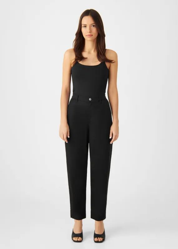 Sunshine Tapered Tencel Trousers Midnight Black sold by Ivalo.com
