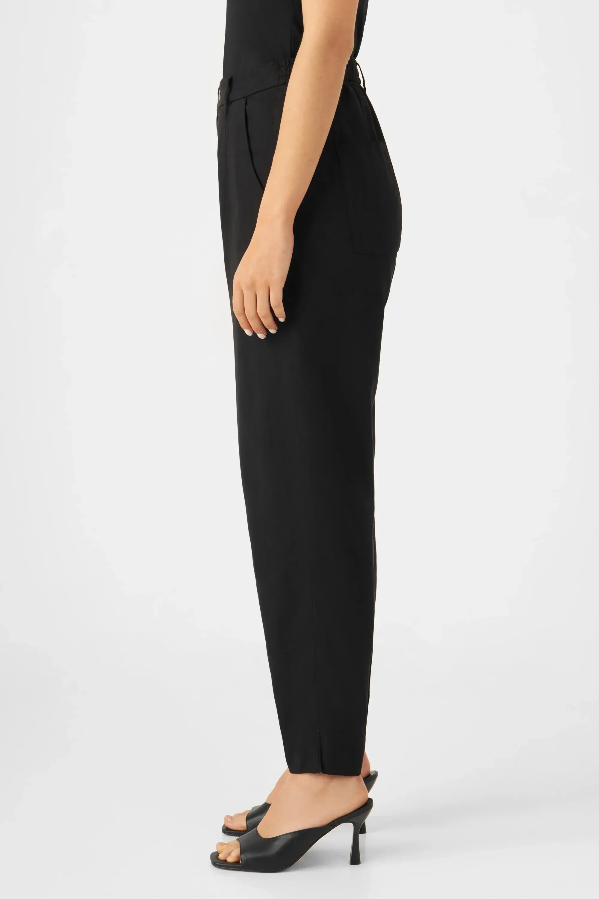 Sunshine Tapered Tencel Trousers Midnight Black sold by Ivalo.com product image thumbnail 3
