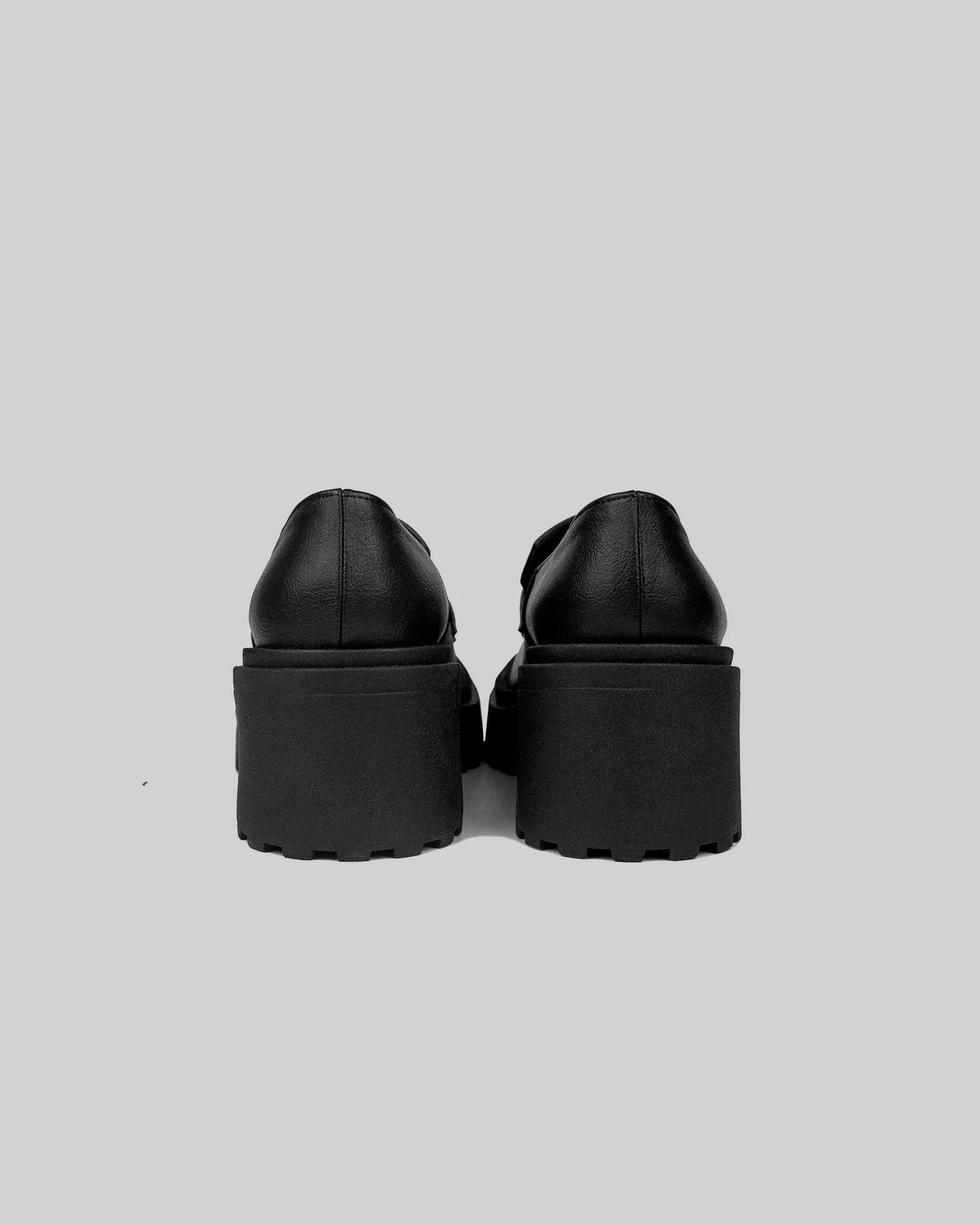 Squared Chunky Loafers Black Vegan Women's Loafers Shoes sold by Ivalo.com product image thumbnail 4