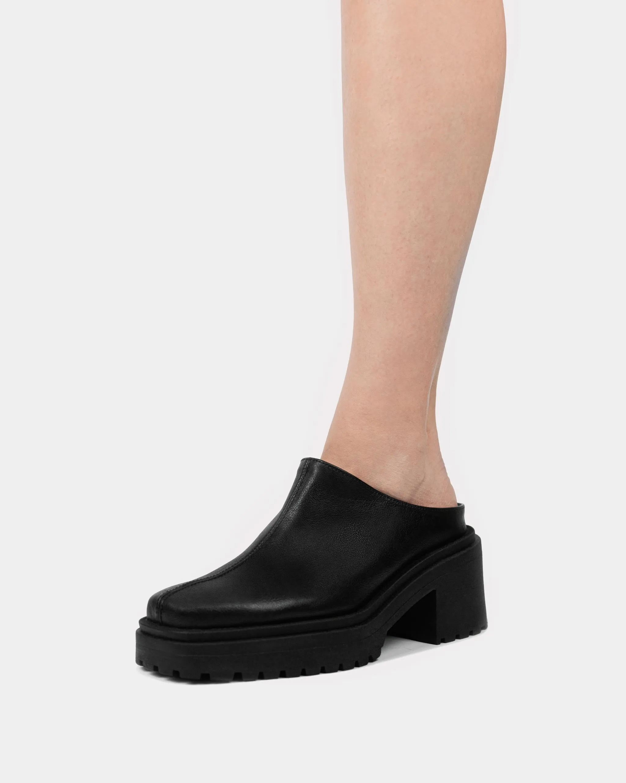 Squared Mule Grape Leather Black sold by Ivalo.com product image thumbnail 3