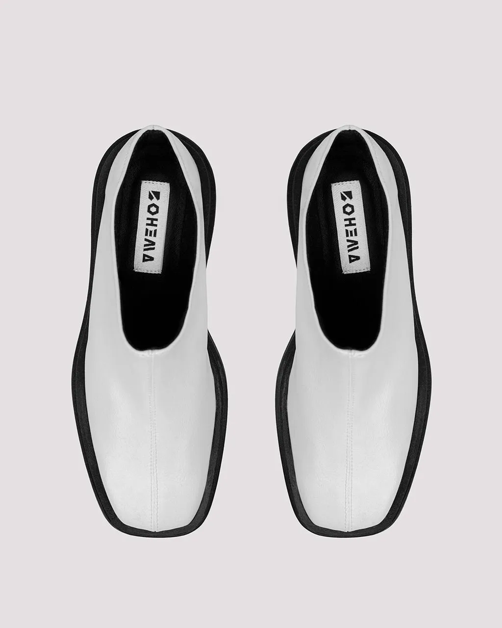 Squared Mule Grape Leather White sold by Ivalo.com product image thumbnail 3