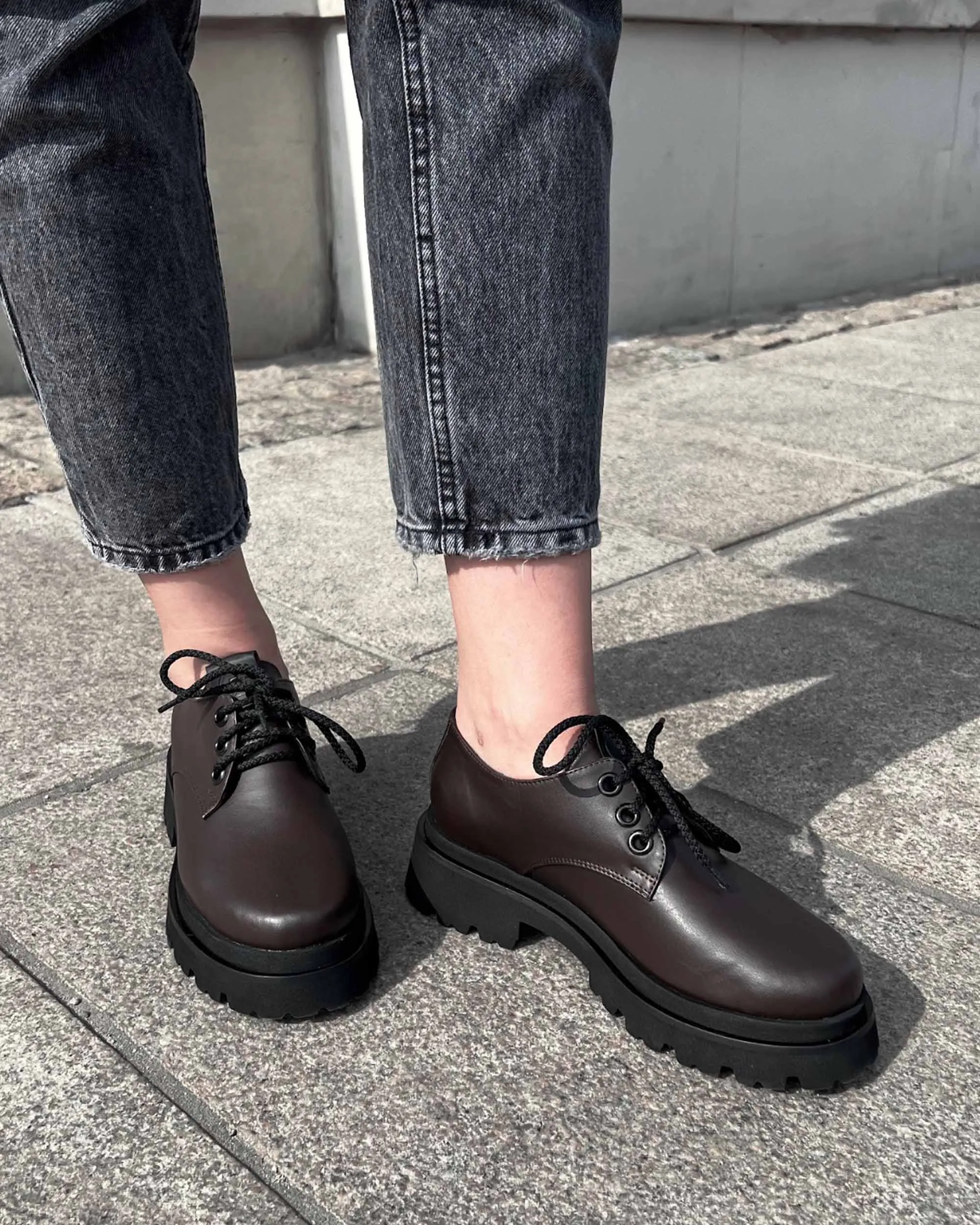 Women's Chunky Derbs No. 2 Chocolate Dark Brown sold by Ivalo.com product image thumbnail 2