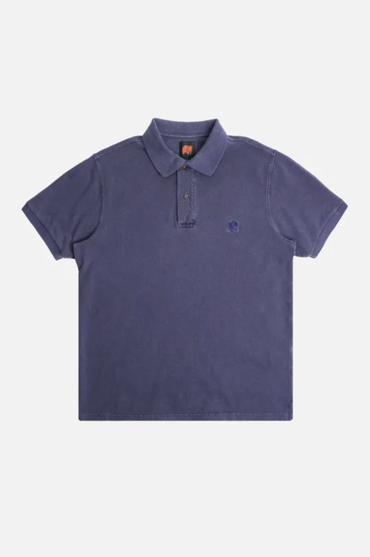 Trendsplant Organic Pigment Dyed Polo Shirt Beacon Blue sold by Ivalo.com