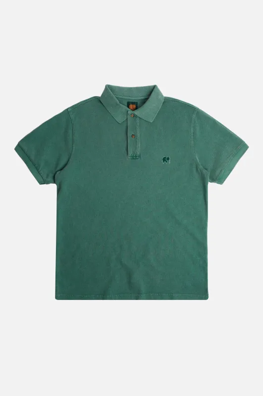 Trendsplant Organic Pigment Dyed Polo Shirt Eden Green sold by Ivalo.com