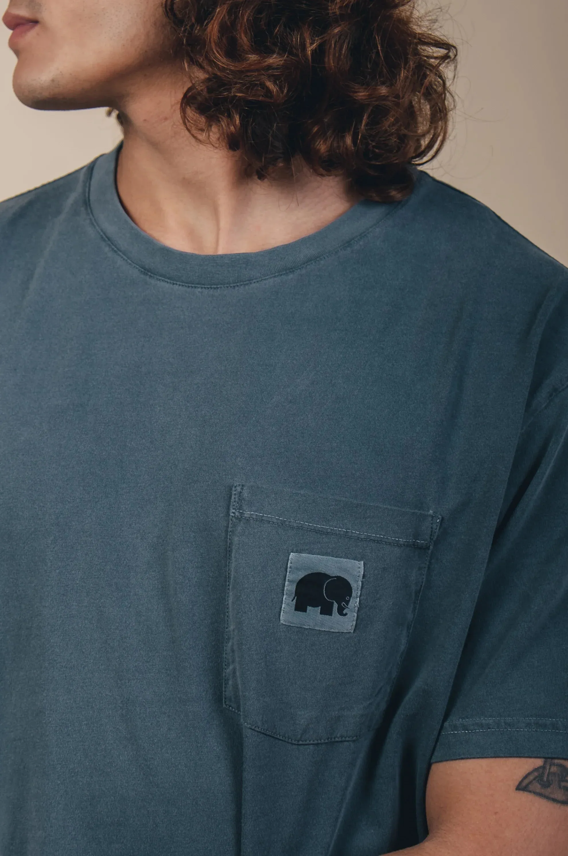 Garza Pigment Dyed T-Shirt Elm Green sold by Ivalo.com product image thumbnail 4