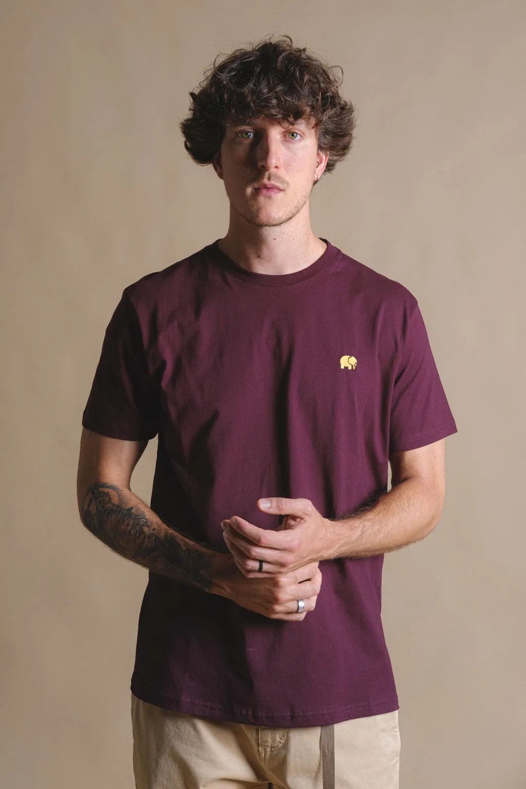 Essential T-Shirt Wine Red sold by Ivalo.com product image thumbnail 5