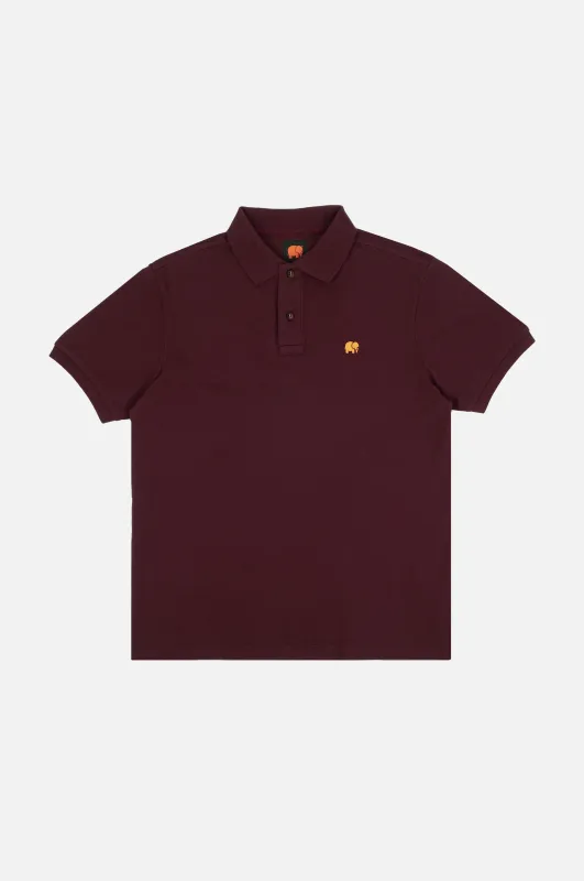 Essential Polo Shirt Burgundy sold by Ivalo.com