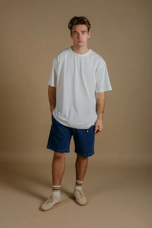 Men's Parodi Pigment Heavyweight Oversized T-Shirt Foam White sold by Ivalo.com