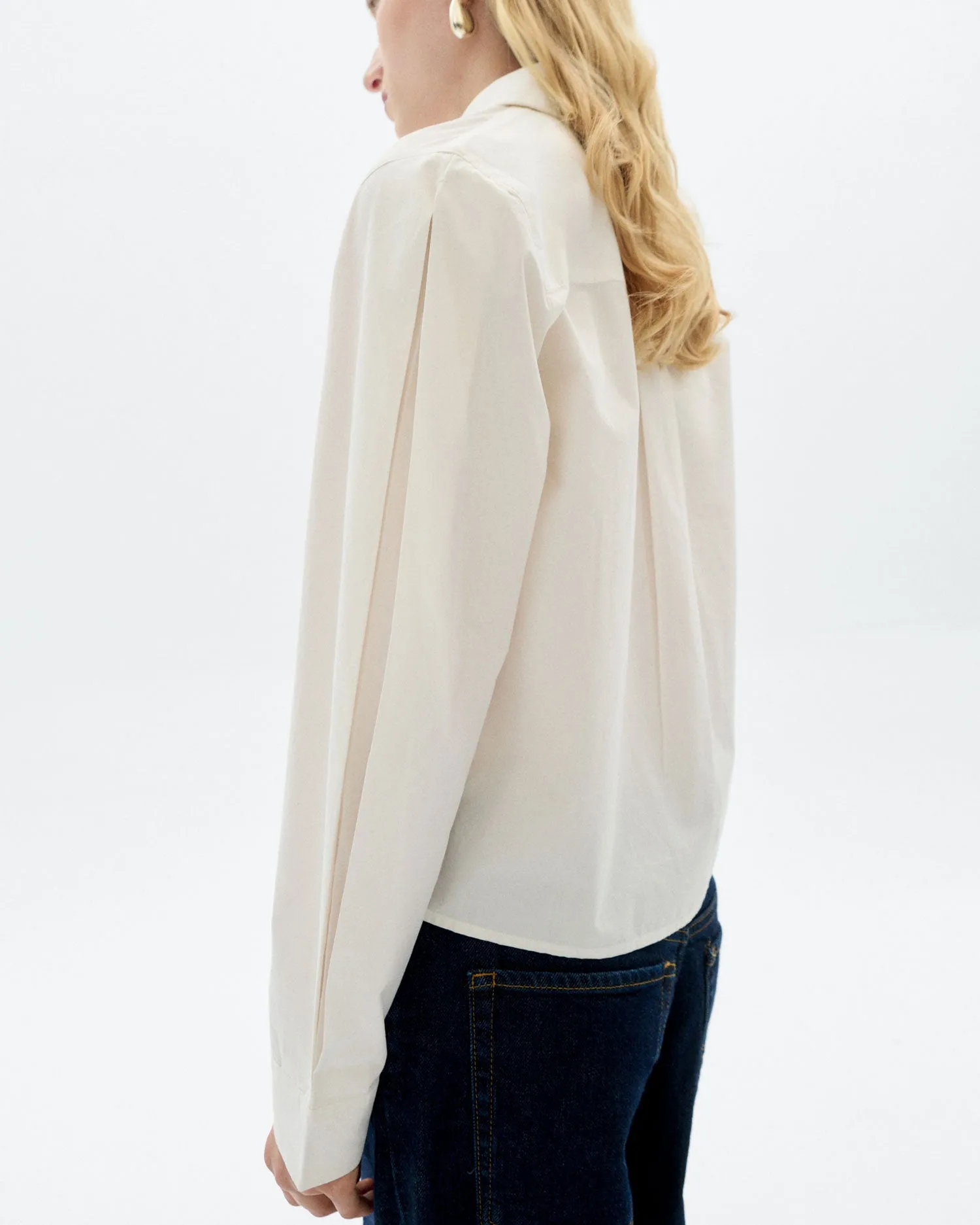 White Poplin Duna Blouse sold by Ivalo.com product image thumbnail 3
