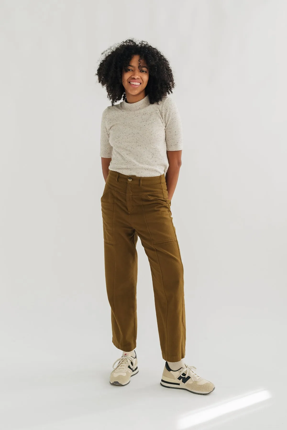 Luhme Pants Dusty Ochre sold by Ivalo.com