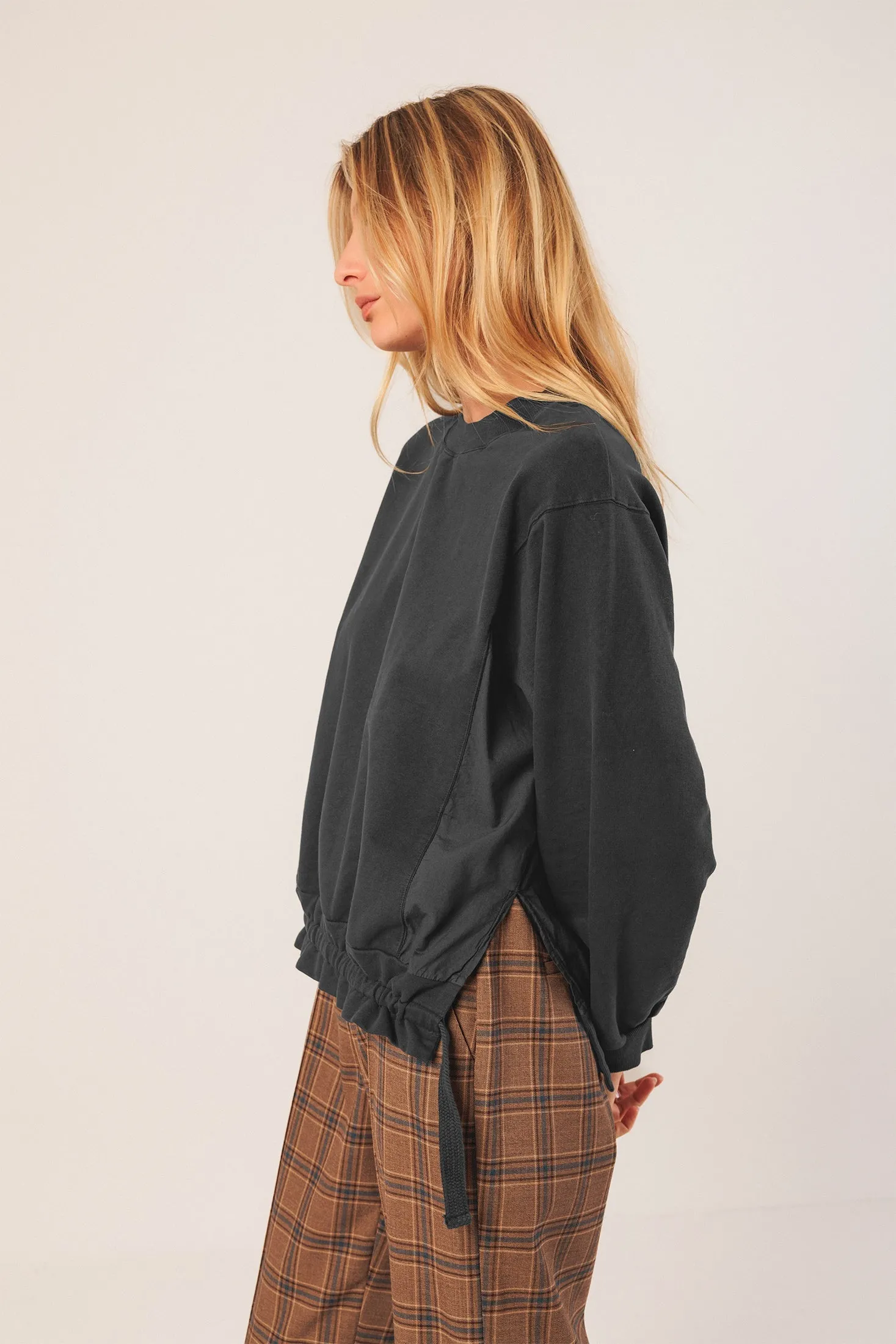 Cotton Terry Looped Sweatshirt Anthracite sold by Ivalo.com product image thumbnail 4