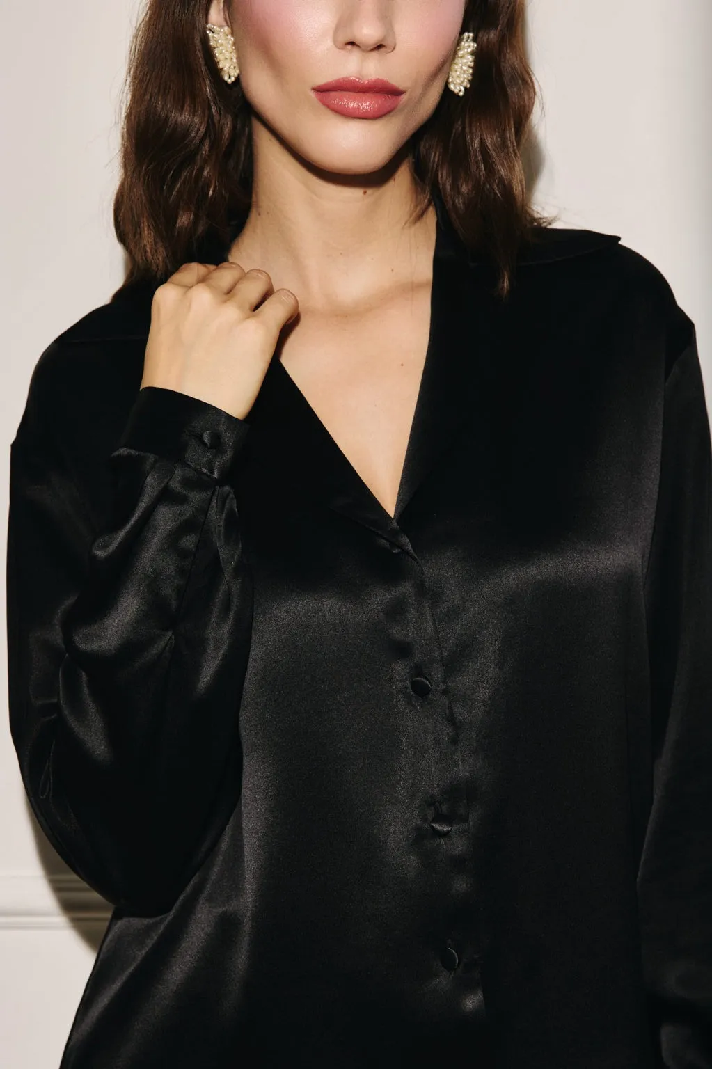 Rita Silk Shirt Black sold by Ivalo.com product image thumbnail 2