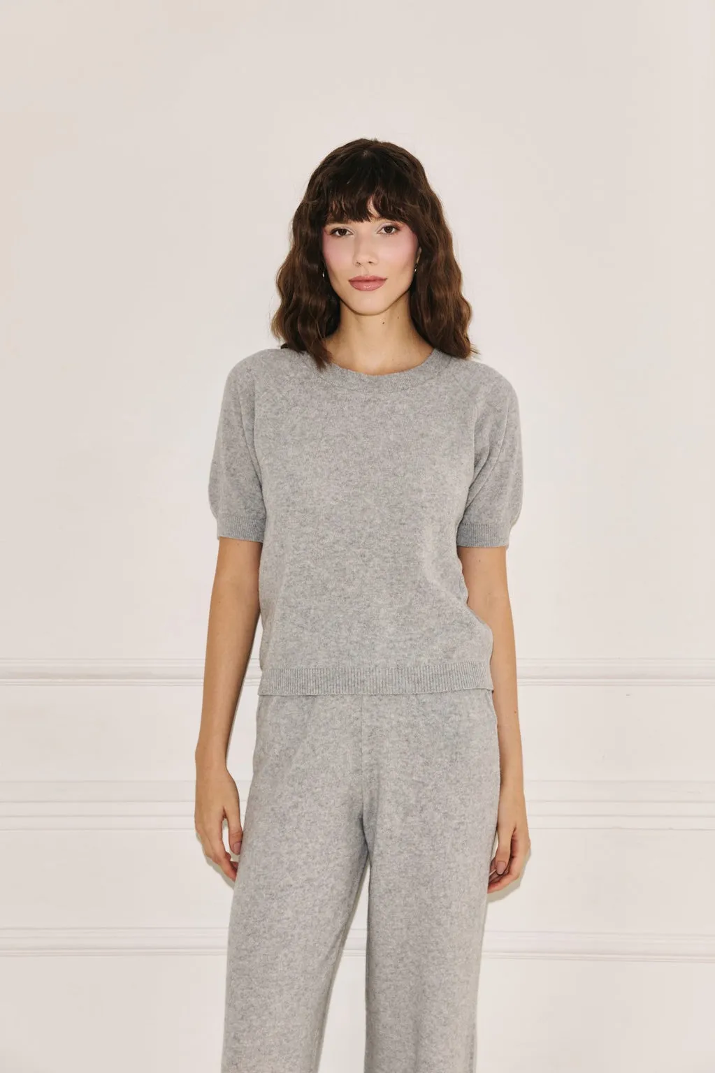 Amelié short sleeve sweater grey sold by Ivalo.com product image thumbnail 2