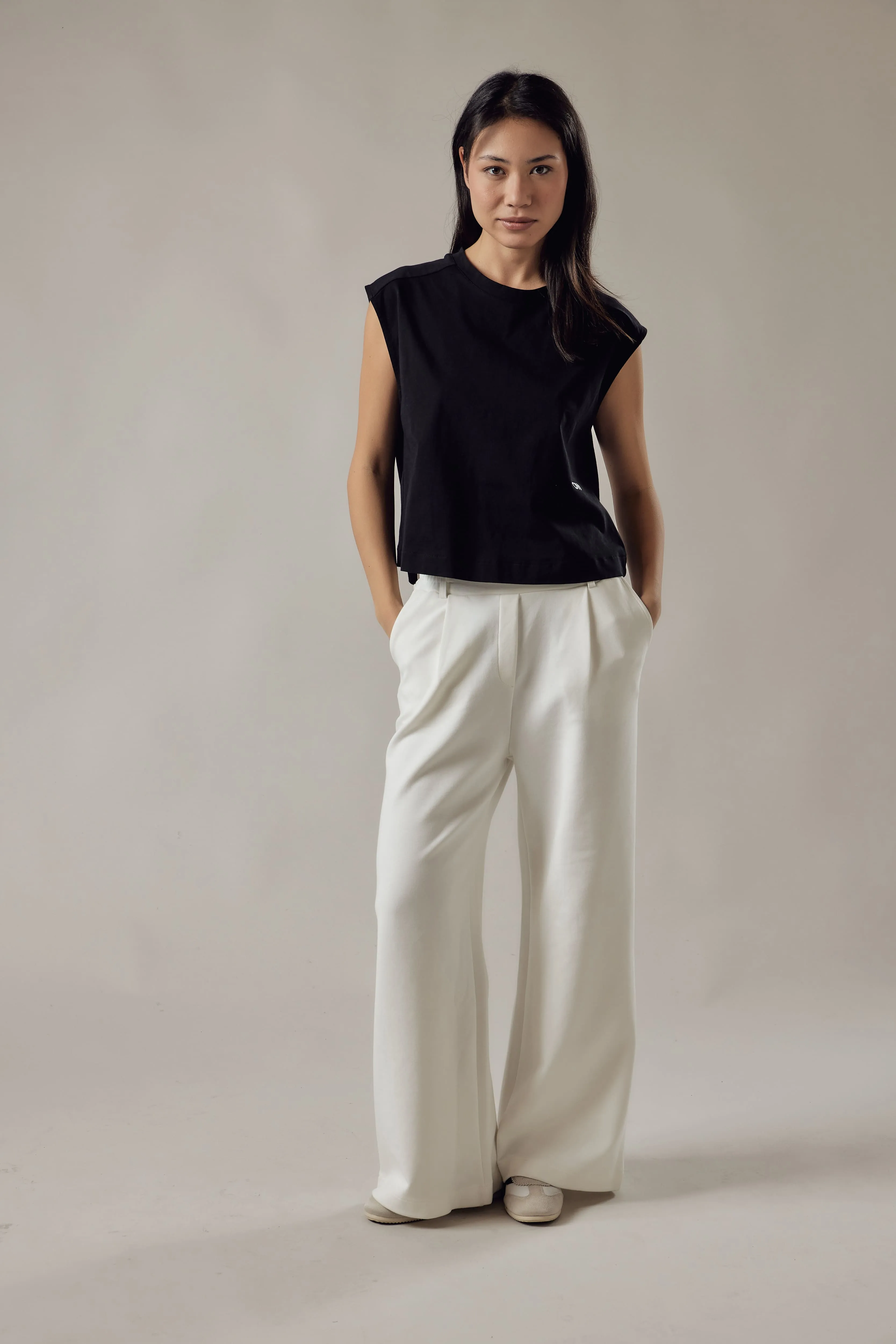 Women's Loose Fit Palazzo Pants Interlock sold by Ivalo.com product image thumbnail 3