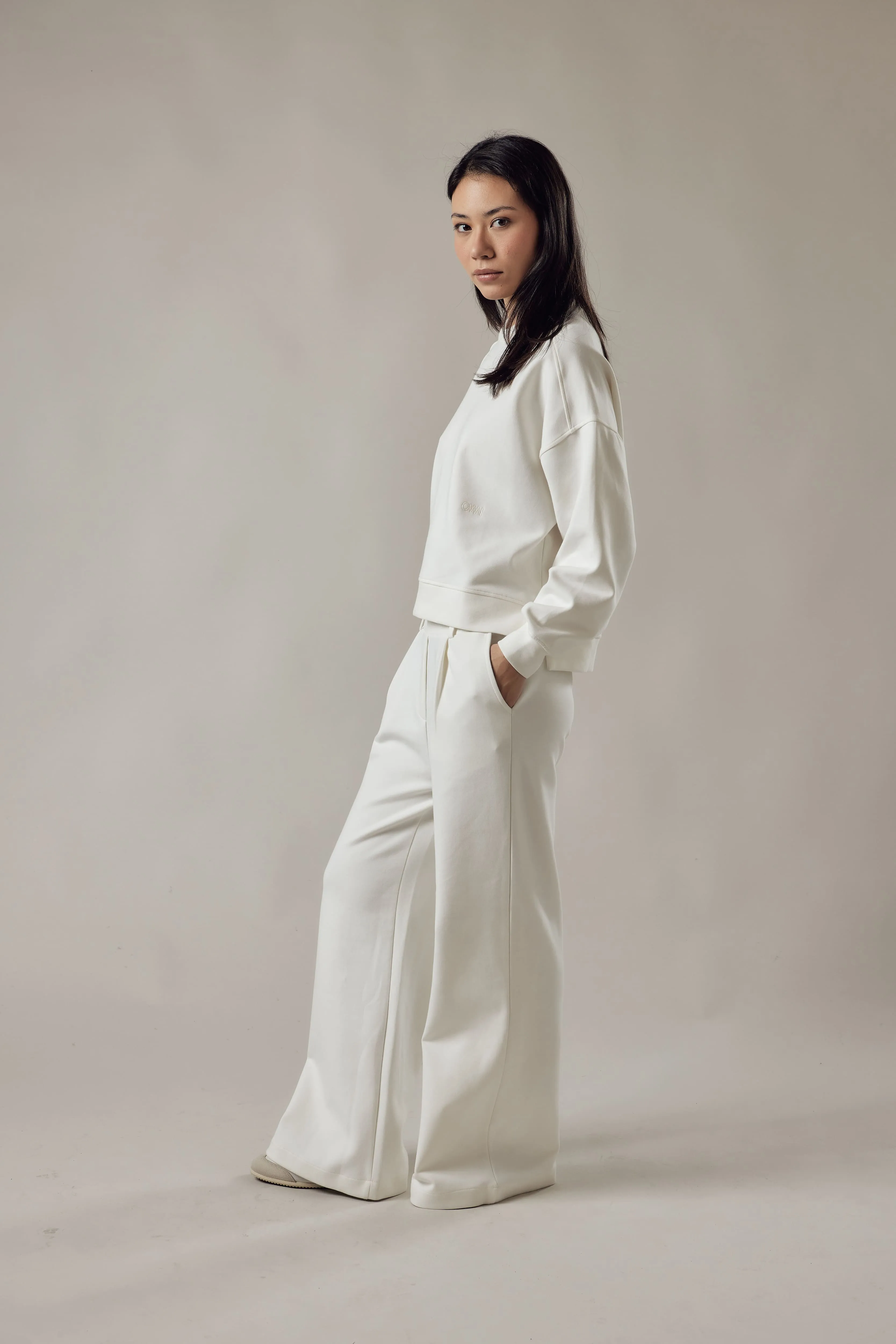 Women's Loose Fit Palazzo Pants Interlock sold by Ivalo.com product image thumbnail 4