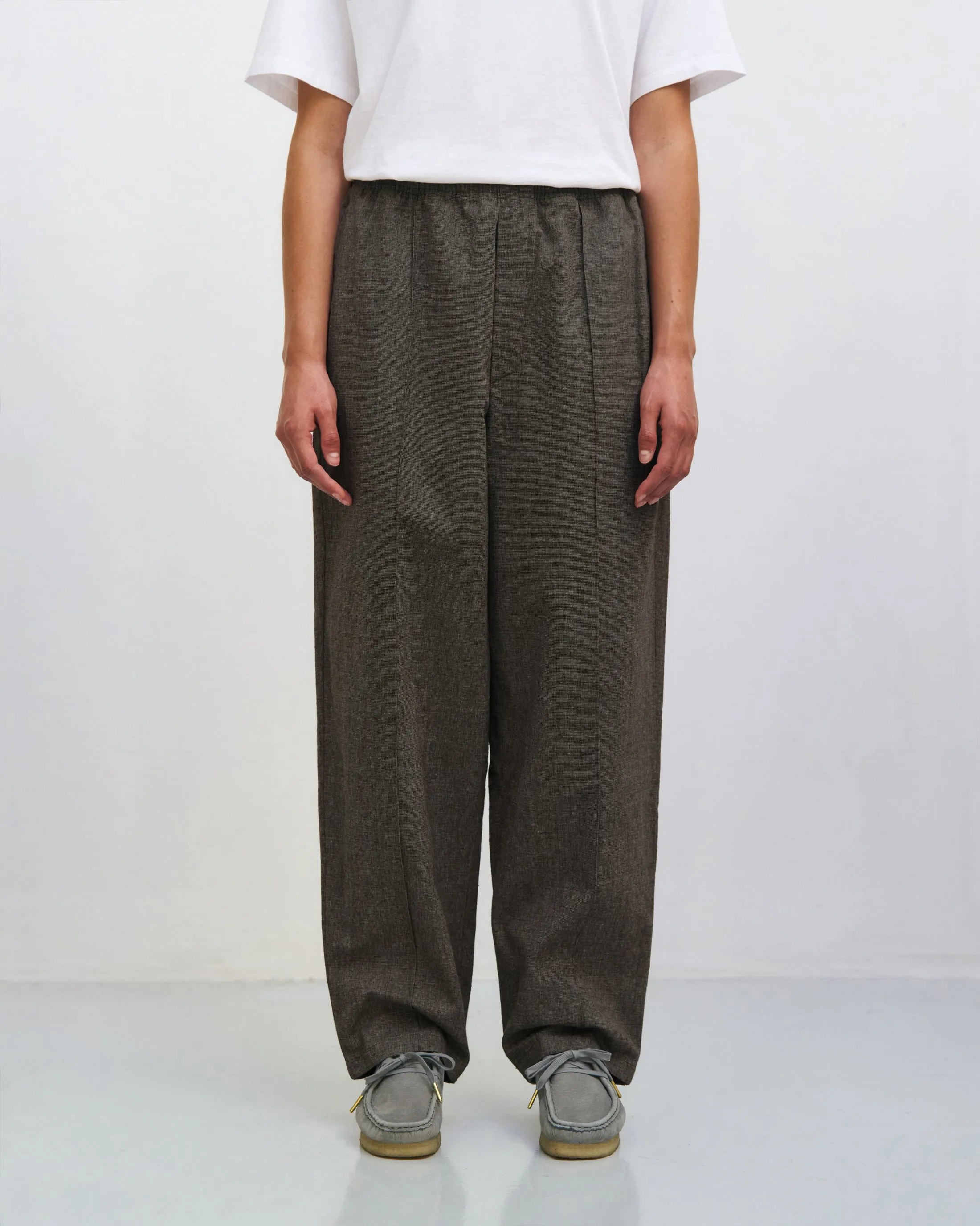 Pleated Wide Pants Canvas Brown sold by Ivalo.com product image thumbnail 2