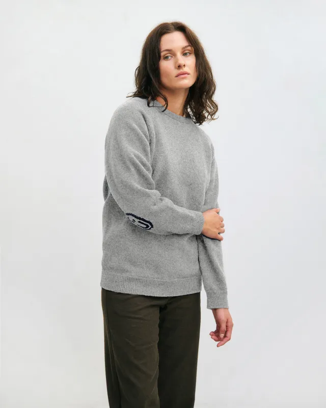Smiling Knit Sweatshirt Grey Melange sold by Ivalo.com
