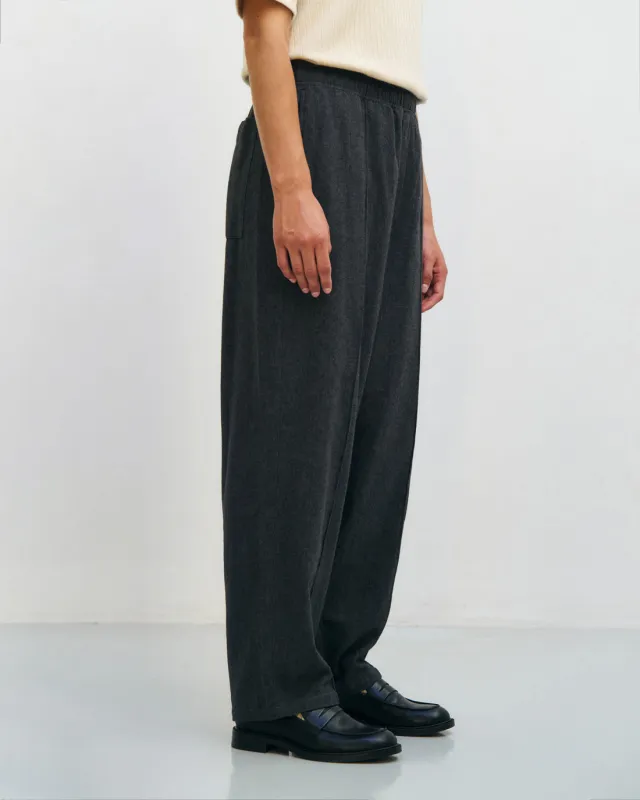 Pleated Wide Pants Herringbone Grey sold by Ivalo.com
