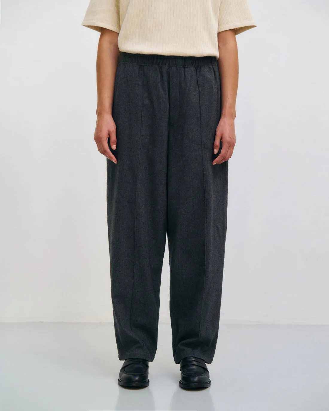 Pleated Wide Pants Herringbone Grey sold by Ivalo.com product image thumbnail 3
