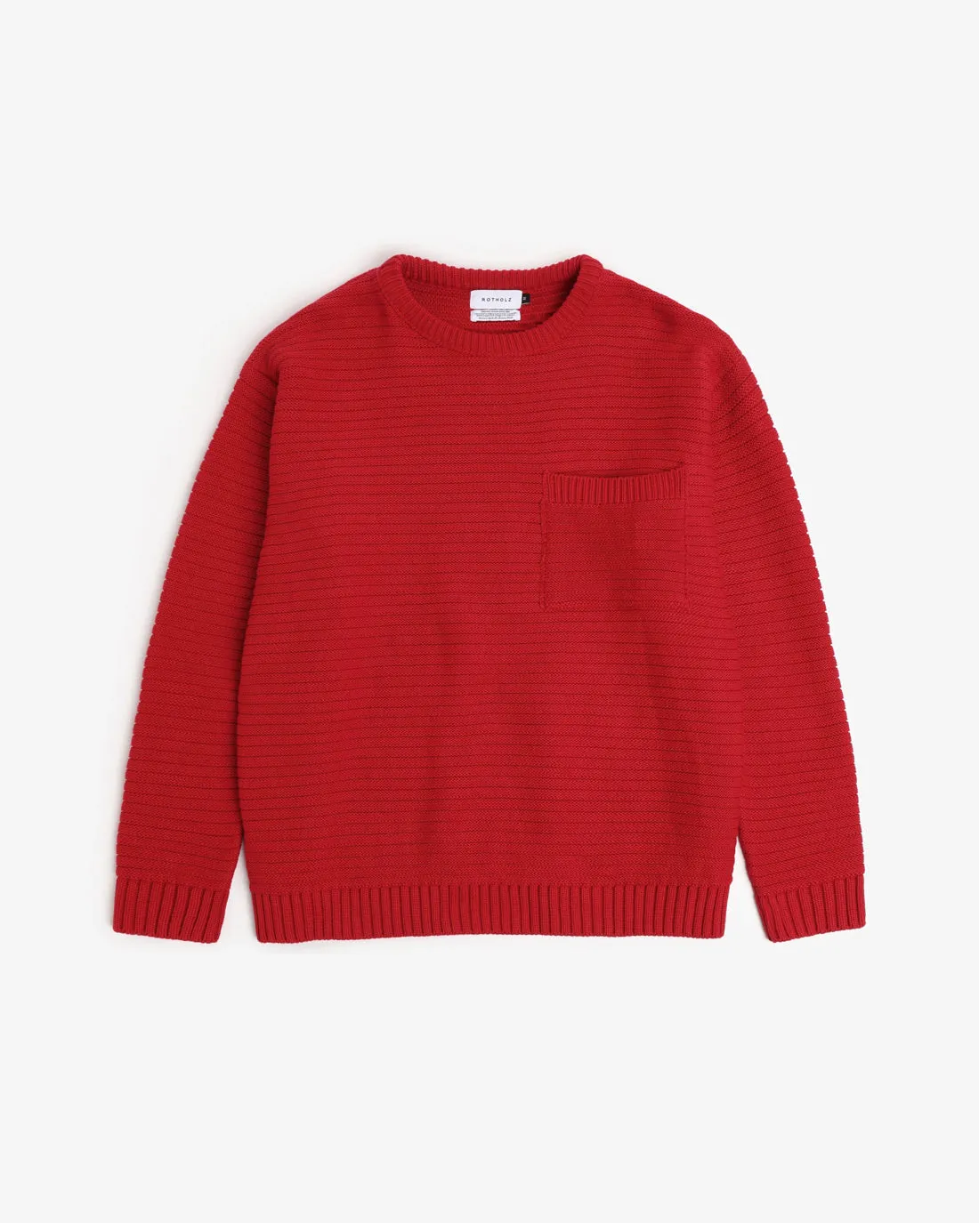 Loose Knit Sweatshirt Organic Cotton Washed Burgundy sold by Ivalo.com product image thumbnail 3