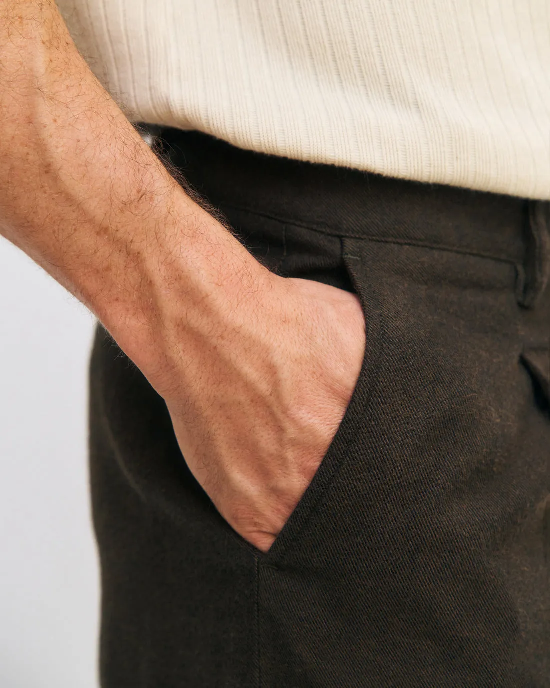 Flannel Everyday Pants Twill Brown sold by Ivalo.com product image thumbnail 5