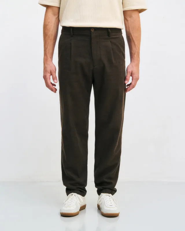 Flannel Everyday Pants Twill Brown sold by Ivalo.com