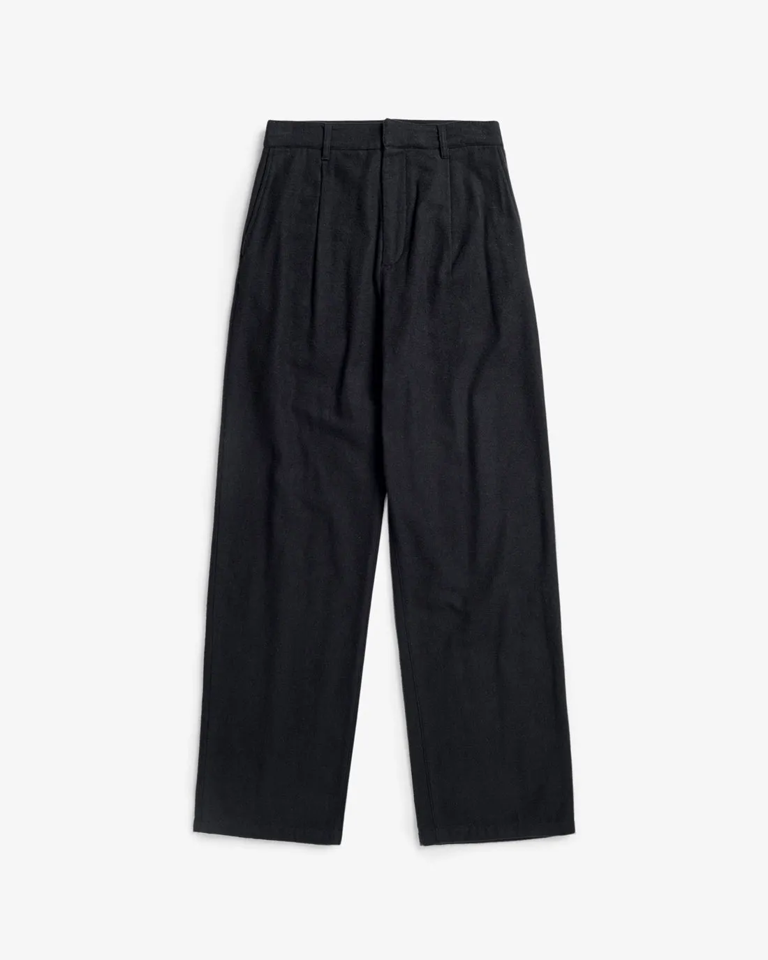 High-Waist Flannel Pants True Black sold by Ivalo.com product image thumbnail 3
