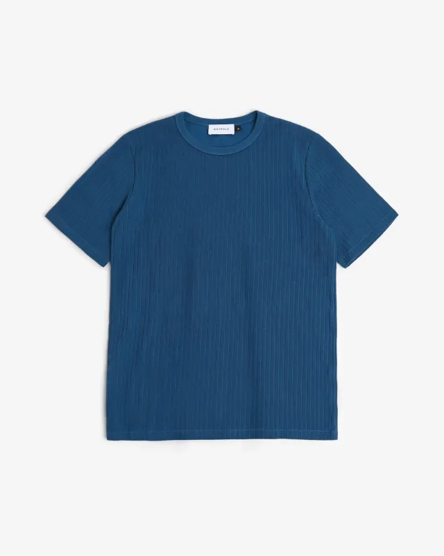 Heavy Ribbed T-Shirt Royal Blue sold by Ivalo.com