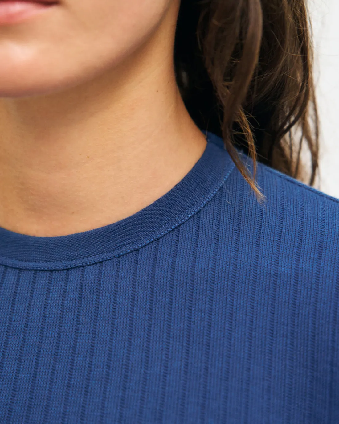 Heavy Ribbed T-Shirt Royal Blue sold by Ivalo.com product image thumbnail 2