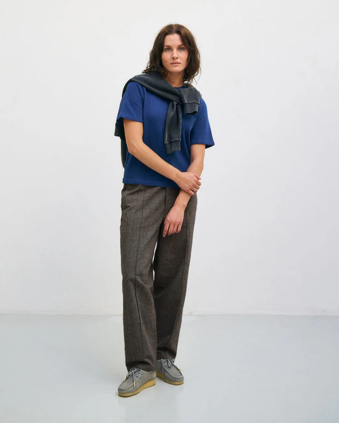 Heavy Ribbed T-Shirt Royal Blue sold by Ivalo.com product image thumbnail 3